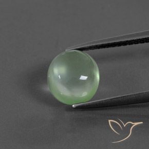 2.46ct طبيعي اخضر فاتح بريهنيت, بيضوي, شفاف