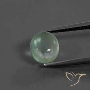 2.02ct طبيعي أخضر نعناعى فاتح بريهنيت, بيضوي, شفاف