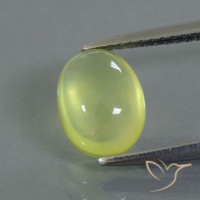 2.35ct طبيعي أصفر ليمونى فاتح بريهنيت, بيضوي, شفاف / نصف شفاف