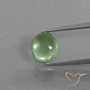 1.83ct طبيعي أخضر متوسط بريهنيت, بيضوي, شفاف