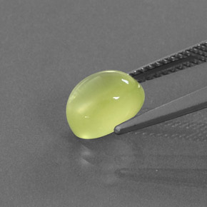 بريهنيت أخضر أصفر طبيعي، قصة بيضاوى، 2.36 قيراط، شفاف