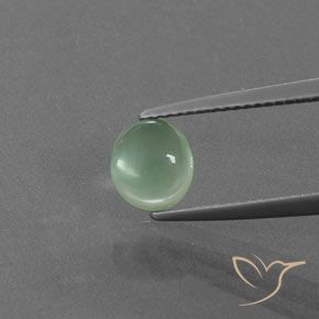 1.52ct طبيعي نعناعى فاتح بريهنيت, بيضوي, شفاف