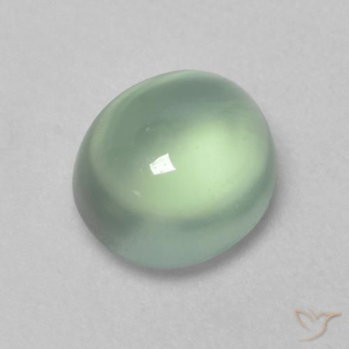 1.75ct طبيعي اخضر فاتح بريهنيت, بيضوي, شفاف