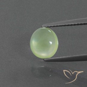 1.76ct طبيعي أخضر ليمونى باهت بريهنيت, بيضوي, شفاف