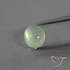 1.82ct طبيعي أخضر أصفر بريهنيت, بيضوي, شفاف / نصف شفاف