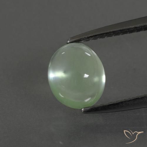 1.70ct طبيعي أخضر دافئ بريهنيت, بيضوي, شفاف