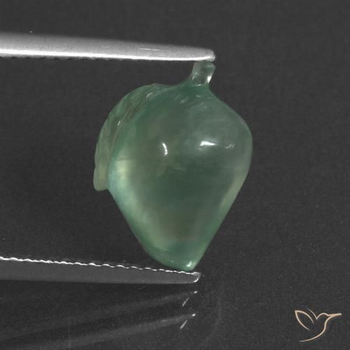 4.74ct طبيعي نعناعى فاتح بريهنيت, فانسى, نصف شفاف