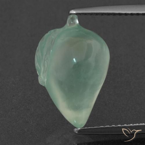 8.43ct طبيعي أخضر نعناعى فاتح بريهنيت, فانسى, نصف شفاف