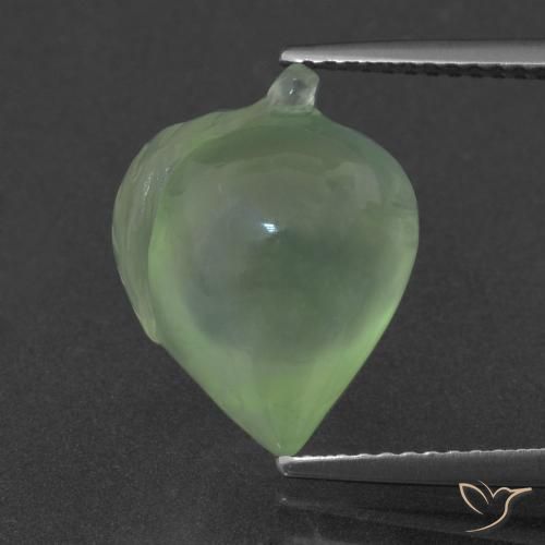 8.56ct طبيعي أخضر أصفر بريهنيت, فانسى, نصف شفاف