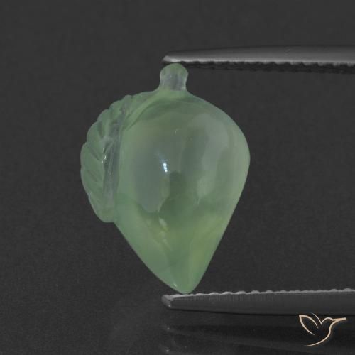 6.44ct طبيعي أخضر أناناسى فاتح بريهنيت, فانسى, نصف شفاف