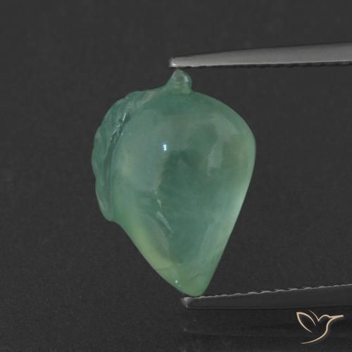 5.79ct طبيعي أخضر رائع فاتح بريهنيت, فانسى, نصف شفاف