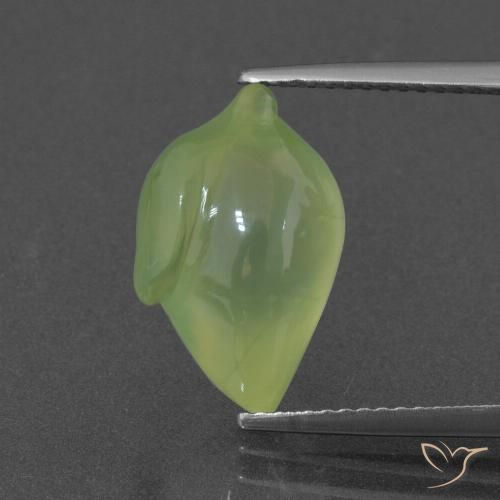 7.16ct طبيعي ليمون اخضر بريهنيت, فانسى, نصف شفاف