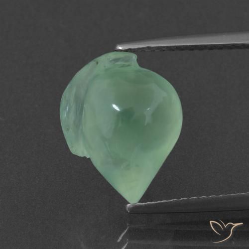6.68ct طبيعي اخضر فاتح بريهنيت, فانسى, نصف شفاف
