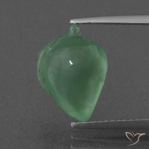 6.76ct طبيعي أخضر رائع بريهنيت, فانسى, نصف شفاف