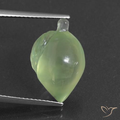 9.92ct طبيعي أخضر أصفر بريهنيت, فانسى, نصف شفاف