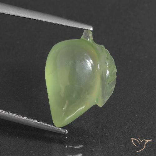 7.50ct طبيعي ليمون اخضر بريهنيت, فانسى, نصف شفاف