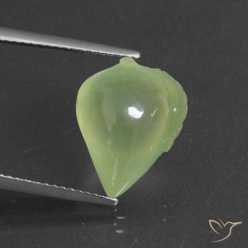 9.14ct طبيعي ليمون اخضر بريهنيت, فانسى, نصف شفاف