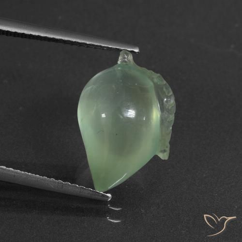 8.66ct طبيعي أخضر أصفر فاتح بريهنيت, فانسى, نصف شفاف