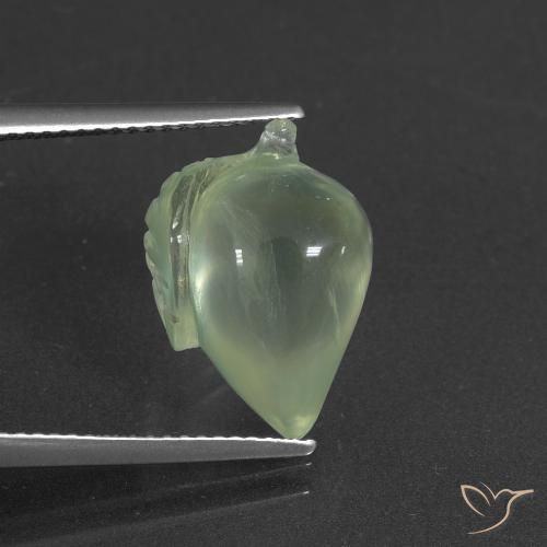 8.86ct طبيعي أخضر أصفر فاتح بريهنيت, فانسى, نصف شفاف
