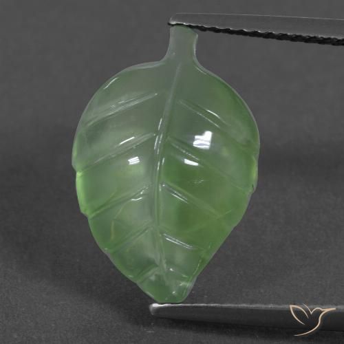 6.66ct طبيعي أخضر كمثرى بريهنيت, فانسى, نصف شفاف