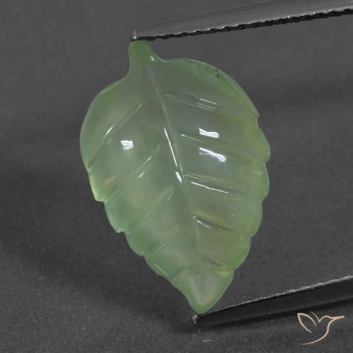 6.06ct طبيعي أخضر متوسط بريهنيت, فانسى, نصف شفاف