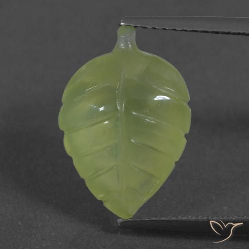6.27ct طبيعي ليمون اخضر بريهنيت, فانسى, نصف شفاف