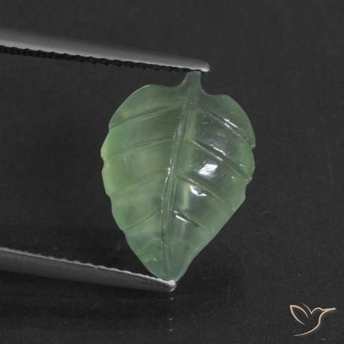 4.86ct طبيعي اخضر فاتح بريهنيت, فانسى, نصف شفاف