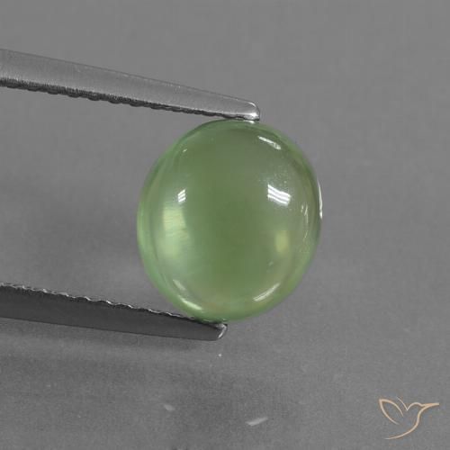 2.36ct طبيعي أخضر أصفر بريهنيت, بيضوي, شفاف