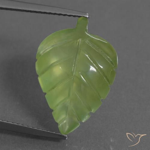 10.33ct طبيعي أخضر مصفر بريهنيت, فانسى, شفاف