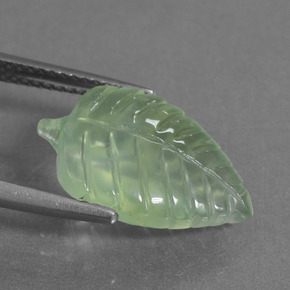 بريهنيت أخضر كمثرى فاتح طبيعي، شكل خيالي، 7.16 قيراط، شفاف