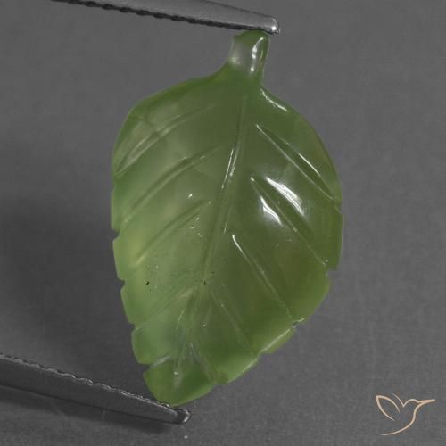 7.78ct طبيعي أخضر متوسط بريهنيت, فانسى, شفاف