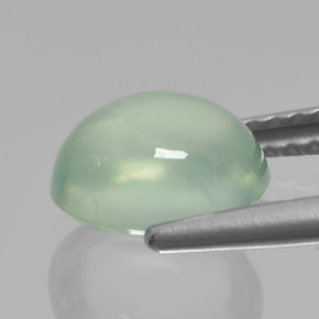 بريهنيت اخضر المريمية فاتح جدا طبيعي، قصة بيضاوى، 2.26 قيراط، نصف شفاف