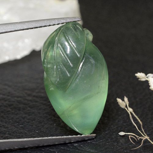 17.47ct طبيعي اخضر فاتح بريهنيت, فانسى, شفاف