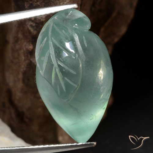 23.51ct طبيعي أخضر البحر فاتح بريهنيت, فانسى, نصف شفاف