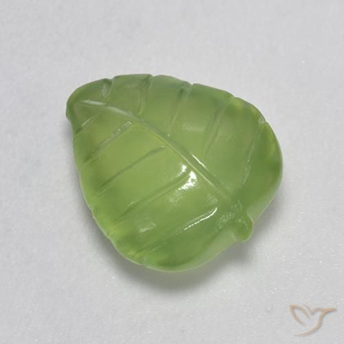 4.86ct طبيعي أخضر مصفر بريهنيت, فانسى, شفاف