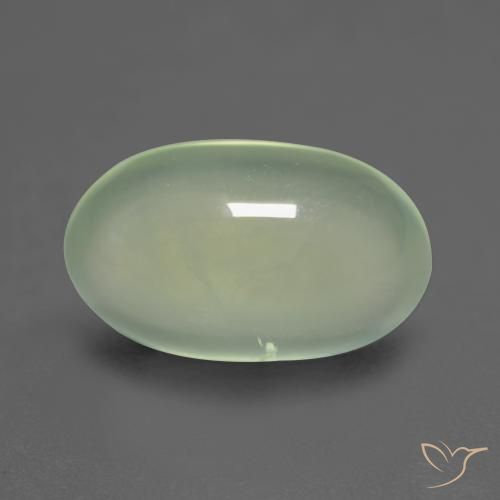 3.50ct طبيعي أخضر باهت بريهنيت, بيضوي, شفاف