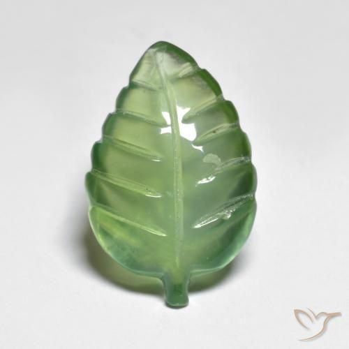 6.92ct طبيعي أخضر كمثرى بريهنيت, فانسى, شفاف