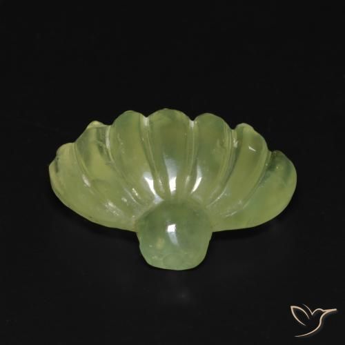 10.00ct طبيعي ليمون اخضر بريهنيت, فانسى, نصف شفاف