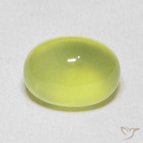 5.96ct طبيعي ليمون اخضر بريهنيت, بيضوي, شفاف