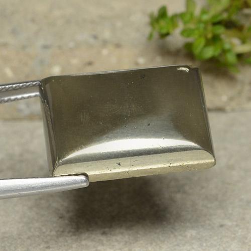 بيريت ذهب طبيعي، باجيت، 38.25 قيراط، غير شفاف