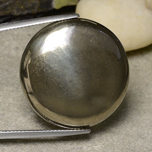 بيريت متعدد الألوان طبيعي، قصة دائرى، 44.39 قيراط، غير شفاف