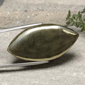 بيريت ذهب طبيعي، ماركيز، 54.27 قيراط، غير شفاف