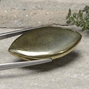 بيريت ذهب طبيعي، ماركيز، 54.27 قيراط، غير شفاف