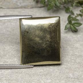 بيريت ذهب طبيعي، باجيت، 19.42 قيراط، غير شفاف