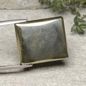 بيريت ذهب طبيعي، باجيت، 19.42 قيراط، غير شفاف