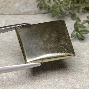 بيريت ذهب طبيعي، باجيت، 19.42 قيراط، غير شفاف