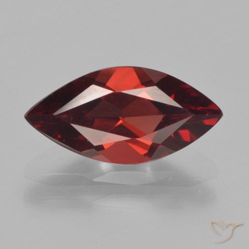 1.90ct طبيعي أحمر غامق عقيق بيروب, ماركيز, VVS-VS