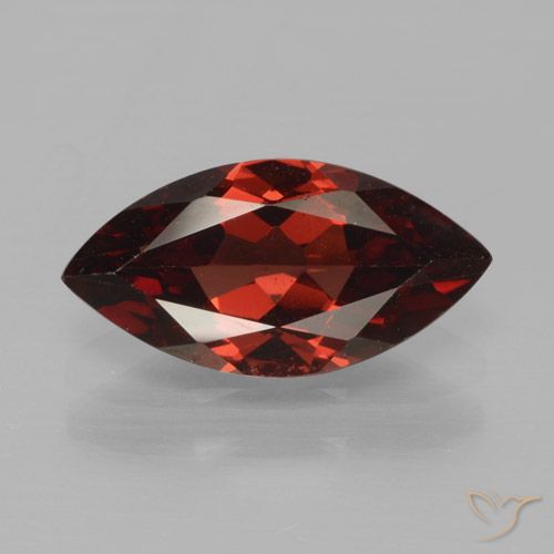 1.84ct طبيعي أحمر دموى غامق عقيق بيروب, ماركيز, قليلا جدا