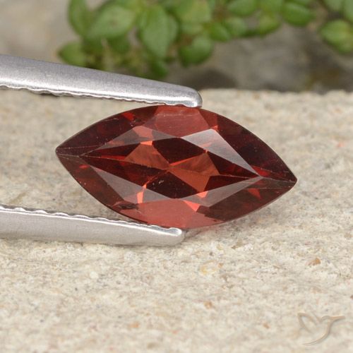 1.16ct طبيعي أحمر كثيف عقيق بيروب, ماركيز, VVS-VS