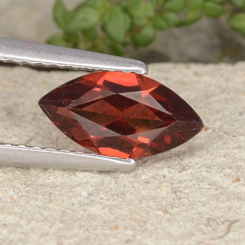 1.16ct طبيعي أحمر غامق عقيق بيروب, ماركيز, VVS-VS